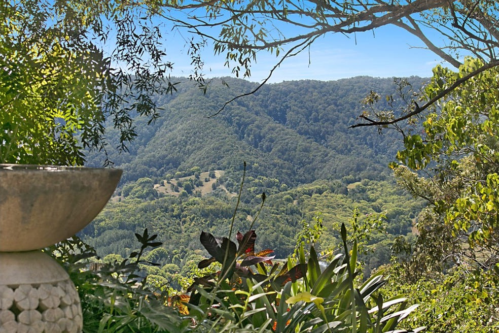Quiet garden vantage over the valley